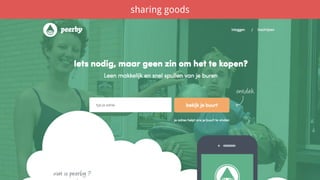 sharing goods
 