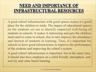 Study of School Management- Management of Infrastructural Resources in ...