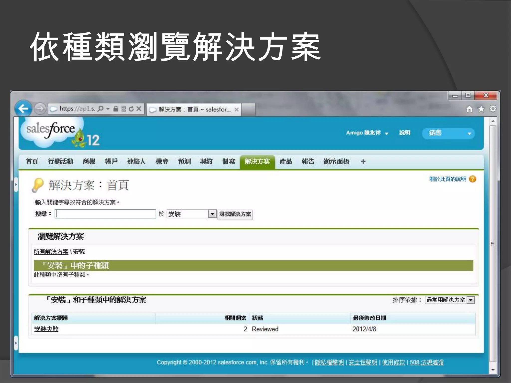 依種類瀏覽解決方案
 