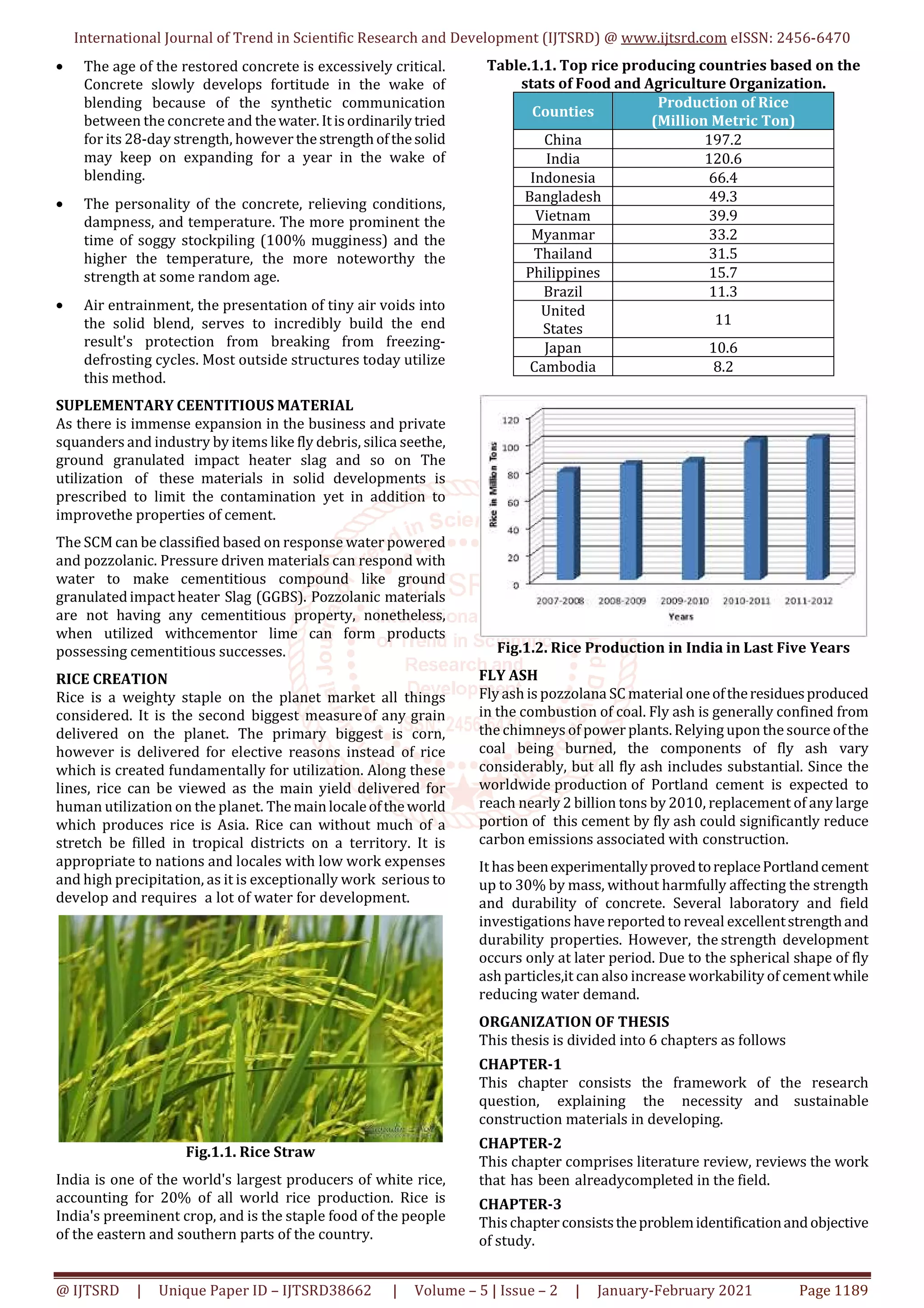 Study on Properties of Concrete using Rice Husk Ash and Fly Ash with ...
