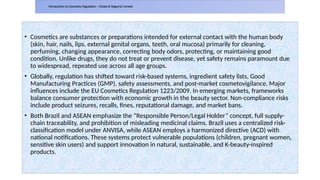 Comprehensive Regulatory Overview of Cosmetics in Brazil and ASEAN ...