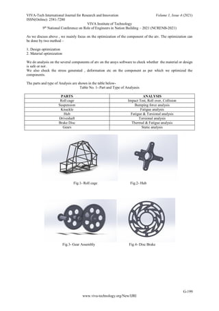 ANALYSIS AND OPTIMIZATION OF AN ALL TERRAIN VEHICLE (ATV) | PDF