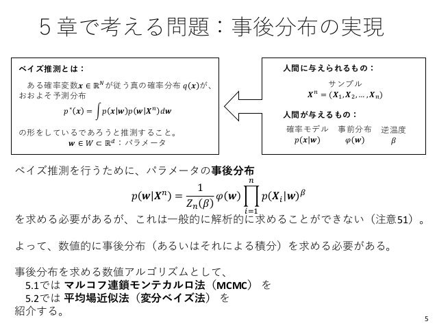 渡辺澄夫著「ベイズ統計の理論と方法」5.1 マルコフ連鎖モンテカルロ法