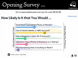 Opening Survey …
 