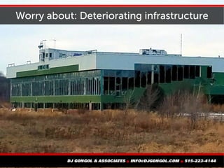 Worry about: Deteriorating infrastructure
 