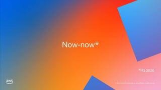 © 2020, Amazon Web Services, Inc. or its affiliates. All rights reserved.
 