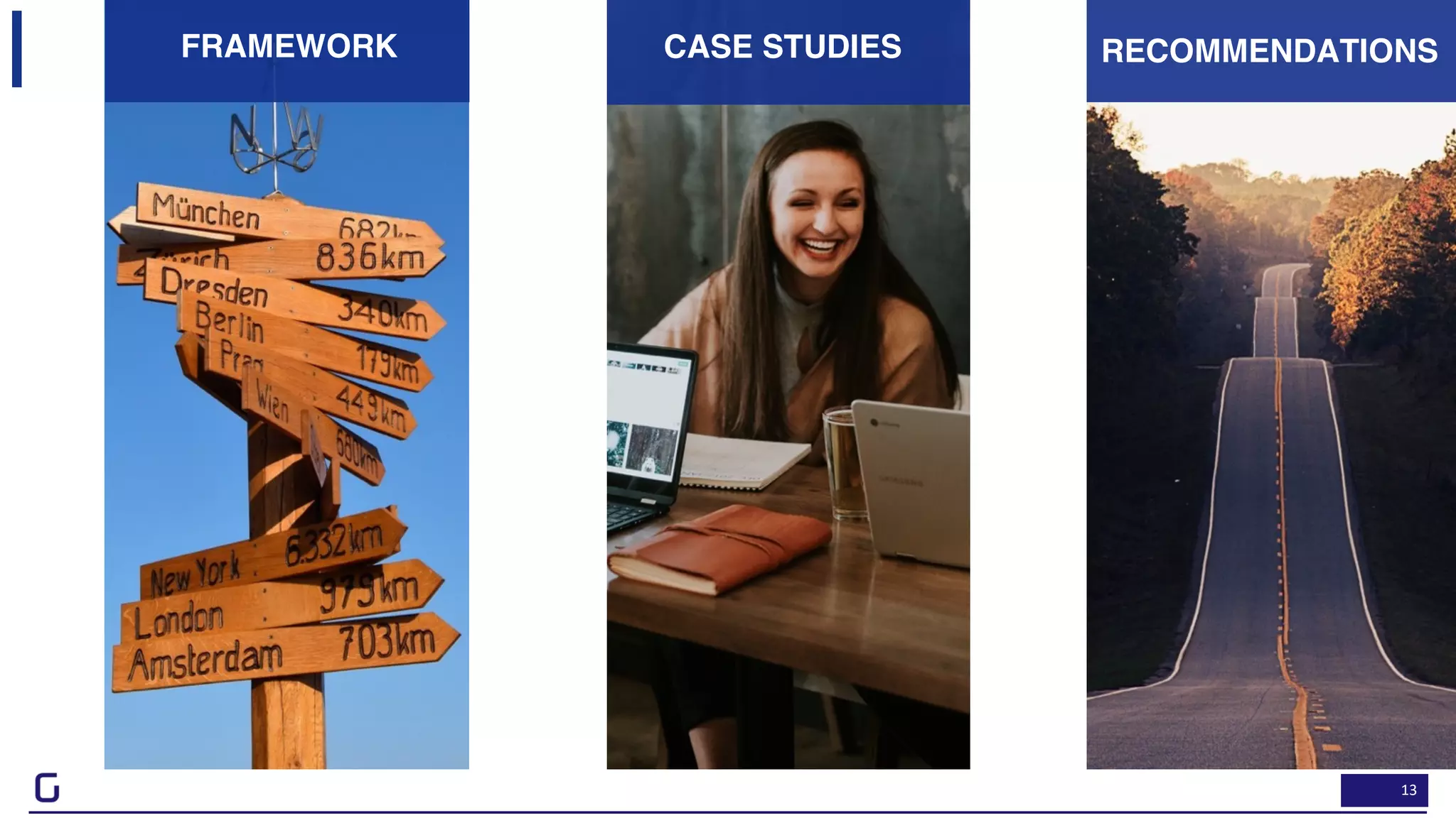 13
FRAMEWORK RECOMMENDATIONSCASE STUDIES
 