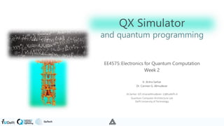 QX Simulator and quantum programming - 2020-04-28 | PDF