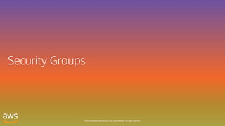 © 2020, Amazon Web Services, Inc. or its affiliates. All rights reserved.
 