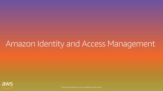 © 2020, Amazon Web Services, Inc. or its affiliates. All rights reserved.
 