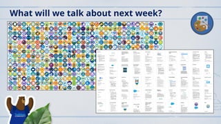 What will we talk about next week?
 