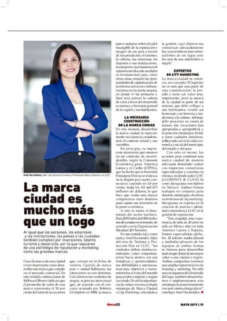Anel Hernández: "La marca ciudad es mucho más que un logo"