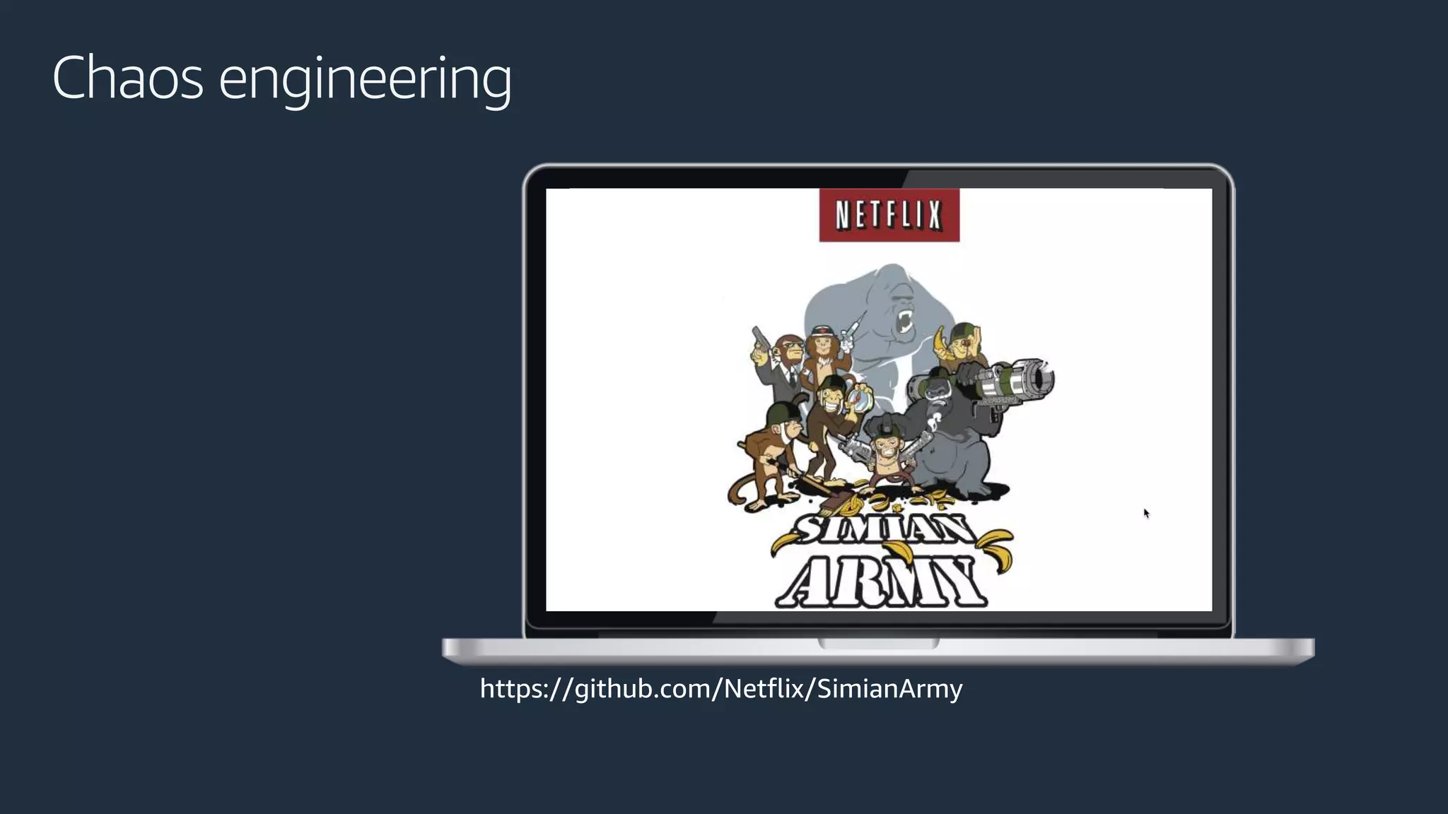 Chaos engineering
https://github.com/Netflix/SimianArmy
 
