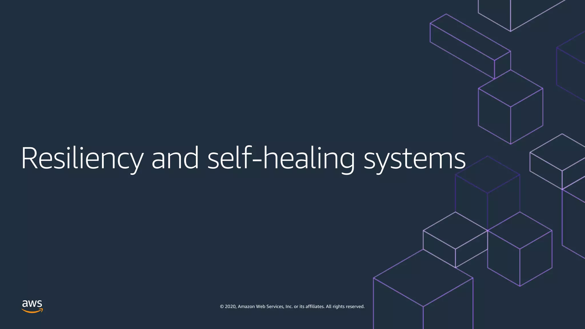 © 2020, Amazon Web Services, Inc. or its affiliates. All rights reserved.
 