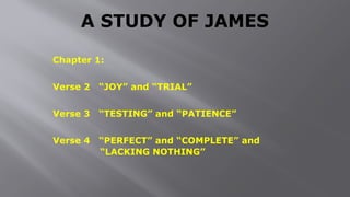 Lacking Nothing The book of James with study bible.pptx