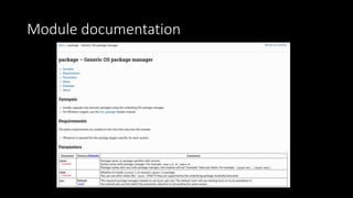 Module documentation
 
