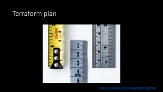 Terraform plan
https://unsplash.com/photos/WahfNoqbYnM
 