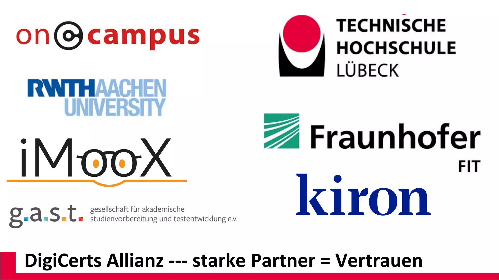 DigiCerts Allianz --- starke Partner = Vertrauen
 