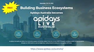 https://www.apidays.co/australia/
FREE!
 