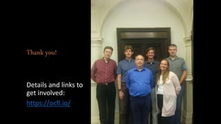 Thank you!
Details and links to
get involved:
https://ocfl.io/
 