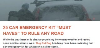 25 CAR EMERGENCY KIT “MUST HAVES” TO RULE ANY ROAD