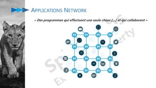APPLICATIONS NETWORK
« Des programmes qui effectuent une seule chose […] et qui collaborent »
 