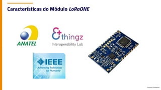 Company Confidential
Características do Módulo LoRaONE
 