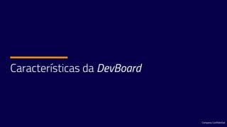 Características da DevBoard
Company Confidential
 
