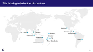 This is being rolled out in 10 countries
14
 
