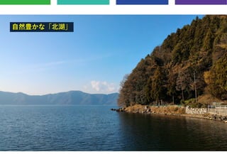 ⾃然豊かな「北湖」
 