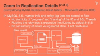 Demystifying MySQL Replication Crash Safety | PDF