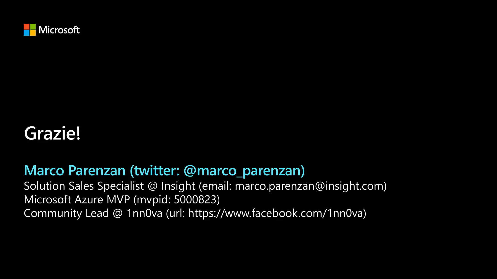 Marco Parenzan (twitter: @marco_parenzan)
 