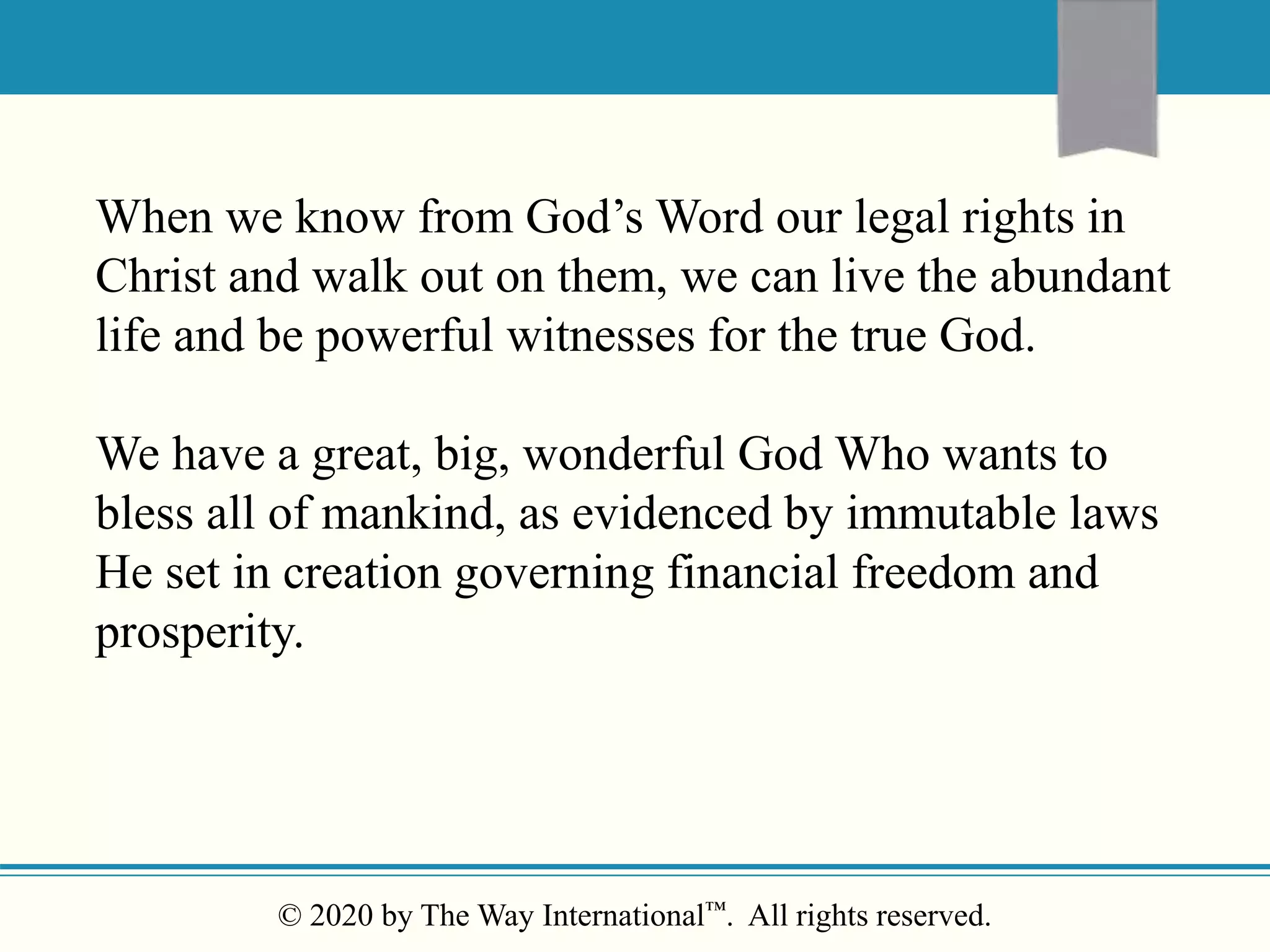 Jesus Rights Our Legal Rights in Christ to God’s Blessings | PPTX | Christianity ...
