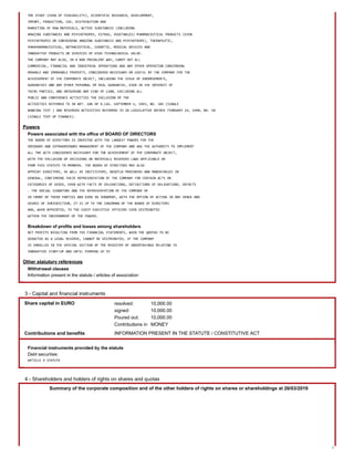 Pharmacielo Italia Corporate Registry Historical Extract (English)