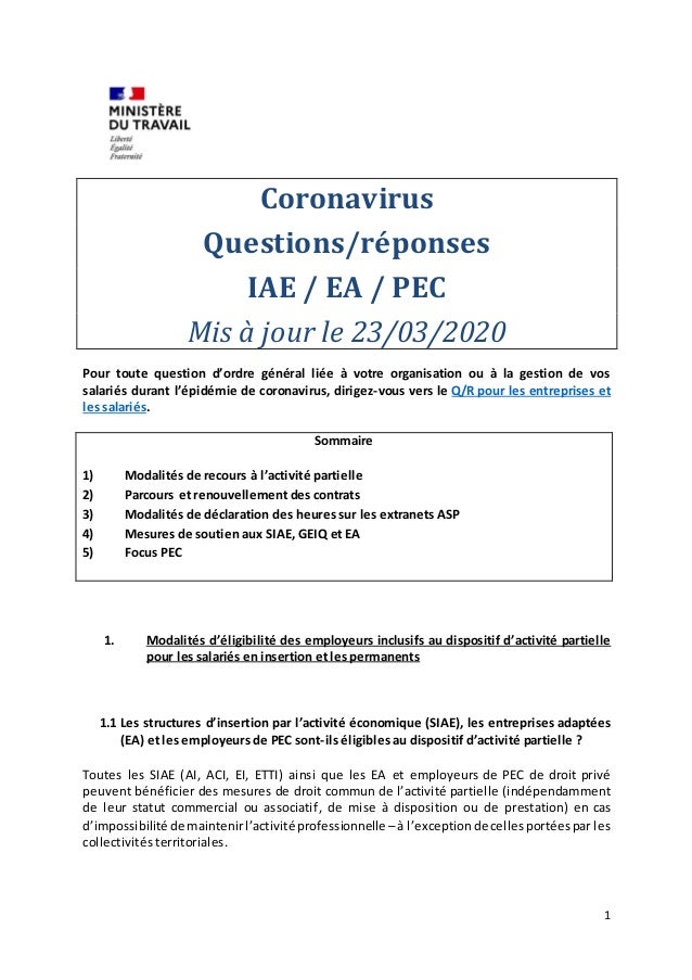 Contrat pec renouvellement