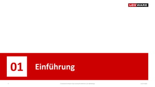 14.07.2020E-Commerce-Recht: Der juristische Rahmen von Webshops4
01 Einführung
 