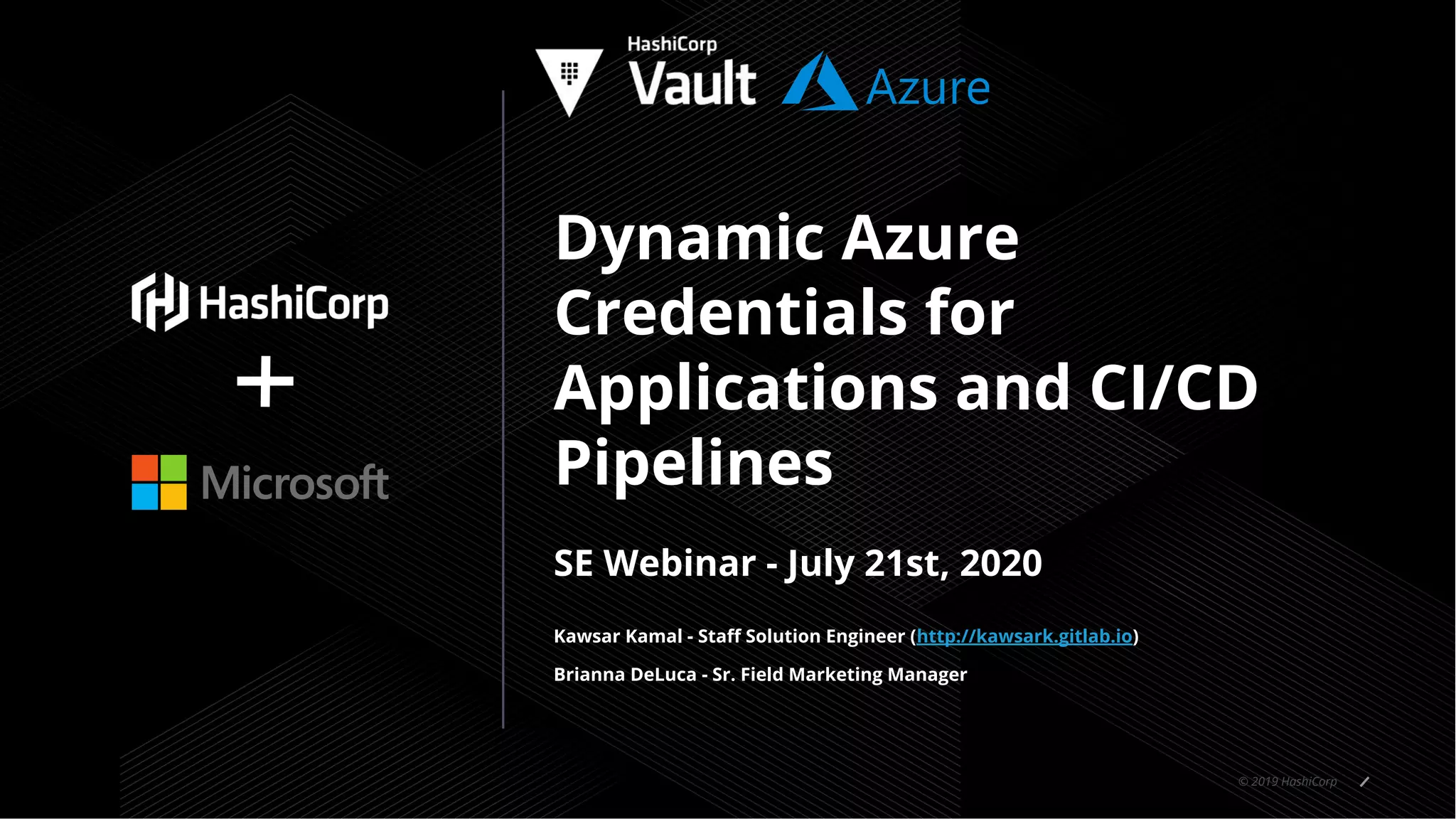 Dynamic azure credentials for applications and ci cd pipelines ppt