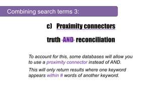Effective Searching: Part 3 - Narrow your search (Generic Web) | PPT