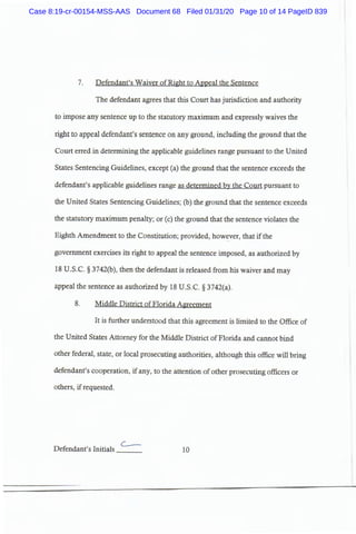 Case 8:19-cr-00154-MSS-AAS Document 68 Filed 01/31/20 Page 10 of 14 PageID 839
 