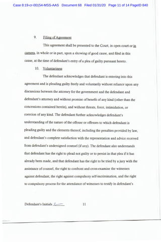 Case 8:19-cr-00154-MSS-AAS Document 68 Filed 01/31/20 Page 11 of 14 PageID 840
 