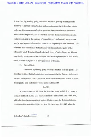 Case 8:19-cr-00154-MSS-AAS Document 68 Filed 01/31/20 Page 12 of 14 PageID 841
 