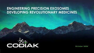 Codiak Biosciences $CDAK IPO deck