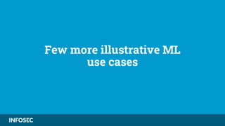 Few more illustrative ML
use cases
 