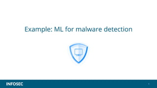 Example: ML for malware detection
5
 