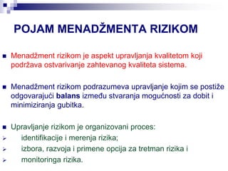 Managment Rizika Upravljanje rizikom | PPT