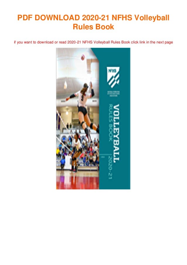 202021 NFHS Volleyball Rules Book unlimited_Acces