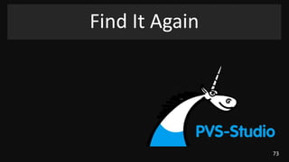 73
Find It Again
 