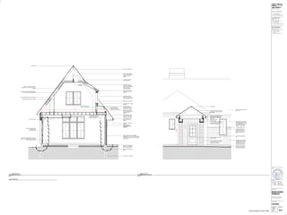 2
BUILDING SECTION
GARAGE SECTION
1/2" = 1'-0"
SECTION NOTES
J-1
J-4
J-3
J-5
1
BUILDING SECTION
BREEZEWAY SECTION
1/2" = 1'-0"
REIN. CONC. DRIVEWAY SLAB
PER STRUCT. o/ 4" CRUSHED
ROCK o/ UNDISTURBED SOIL
REIN. CONC. FNDN. WALL PER
STRUCT.
S4S WOOD BRACKET,
PROWOODMARKET.COM
MODEL 62T8
VENTED SOFFIT BOARD o/ 2x
FRAMING
1x3 o/ 1x8 ENG. WD. FASCIA
TRIM o/ 2x SUB-FASCIA &
FRAMING
ASPHALT COMP. SHINGLE
ROOFING o/ UNDERLAYMENT o/
3
4" ROOF SHEATHING o/ 2x
FRAMING
DRAINABLE WRB o/ 7
16" OSB
SHEATHING o/ INSULATED 2x
FRAMING o/ 1
2" GWB w/ PAINT
MEMBRANE ROOFING o/
ADHESION PRIMER o/ 3
4" ROOF
SHEATHING o/ 2x FRAMING
SLOPED WOOD SILL w/ KERFED
DRIP EDGE
PREFINISHED S.M. DRIP EDGE
WINDOW UNIT PER PLAN,
INSTALLED & FLASHED PER
MANUF. RECOMMENDATIONS
1x3 o/ 1x6 ENG. WD. FASCIA
TRIM o/ 2x SUB-FASCIA o/ 2x
FRAMING
STANDING SEAM METAL
ROOFING o/ ICE AND WATER
SHIELD o/ ADHESION PRIMER o/
3
4" ROOF SHEATHING o/
INSULATED 2x FRAMING
2" CLEAR AIR SPACE ROOF
VENTILATION BAFFLE
ASPHALT COMP. SHINGLE
ROOFING o/ UNDERLAYMENT o/
3
4" ROOF SHEATHING o/ 2x
FRAMING
CEMENTITIOUS STUCCO FINISH o/ BORAL
'DRAIN-N-DRY' SYNTHETIC LATH o/ DRAINABLE WRB
o/ 7
16" OSB SHEATHING o/ INSULATED 2x FRAMING o/
1
2" PAINTED GWB
1
2" PAINTED GWB o/ 2x KNEE WALL FRAMING
4'-7" 3'-51
2"
13'-111
2"
2" CLEAR AIR SPACE ROOF VENTILATION BAFFLE
2x SLIDERS ATTACHED TO RAFTERS PER STRUCT
TO ACHIEVE INSULATION REQUIREMENTS
ASPHALT COMP. SHINGLE ROOFING o/
UNDERLAYMENT o/ 3
4" ROOF SHEATHING o/ 2x
FRAMING
5
8" TYPE-X GWB CEILING
VENTED RIDGE
6" REIN. CONC. SLAB PER STRUCT (SLOPED TO
DRAIN) o/ 10mil VAPOR BARRIER o/ 4" CRUSHED
GRAVEL o/ UNDISTURBED SOIL
REIN. CONC. FTG. PER STRUCT.
REIN. CONC. DRIVEWAY SLAB
PER STRUCT. o/ 4" CRUSHED
ROCK o/ UNDISTURBED SOIL
THIN BRICK VENEER o/ BORAL
'DRAIN-N-DRY' SYNTHETIC LATH
o/ DRAINABLE WRB o/ 7
16" OSB
SHEATHING o/ INSULATED 2x
FRAMING o/ 1
2" PAINTED GWB
THIN BRICK VENEER o/ PAPER BACKED
LATH o/ DRAINABLE WRB o/ 7
16" OSB
SHEATHING o/ 2x FRAMING
BEAM PER STRUCT.
VENTED SOFFIT PANEL
1x3 o/ 1x8 ENG. WD. FASCIA TRIM o/ 2x
SUBFASCIA o/ 2x FRAMING; ALIGN
FASCIA TRIM w/ ADJ. FRIEZE BOARD
AS SHOWN
ASPHALT COMP. SHINGLE ROOFING o/
UNDERAYMENT o/ 3
4" ROOF SHEATHING
o/ 2x FRAMING
THIN BRICK VENEER o/ PAPER BACKED
LATH o/ DRAINABLE WRB o/ 7
16" OSB
SHEATHING o/ 2x FRAMING
EXTERIOR DOOR PER PLAN w/ 5/4x4
ENG. WD. CASING
9'-10"
BRG.
LN.
VENTED RIDGE
THIN STONE WAINSCOT CAP
CEMENTITIOUS STUCCO FINISH o/
BORAL 'DRAIN-N-DRY' SYNTHETIC
LATH o/ DRAINABLE WRB o/ 7
16" OSB
SHEATHING o/ INSULATED 2x
FRAMING o/ 1
2" PAINTED GWB
STUCCO CORNER BEAD AT
WINDOW, TYP. w/ S.M. HEAD
FLASHING w/ END DAM &
SLOPED SILL w/ KERFED DRIP
EDGE
SLOPED THIN BRICK WINDOW
SILL
ASPHALT COMPOSITION SHINGLE
ROOFING, TYP.
OVERLAY UPPER RAFTERS
FLUSH BEAM
PER PLAN, 2/A5
FASTEN RAFTER TO EACH
STUD w/ (4) 10d FACE NAILS #2- 2x10 RAFTER @ 16"o.c.;
FASTEN UPPER/ LOWER
RAFTERS w/ (4) 10d FACE NAILS
TOE NAIL EVERY LWR RAFTER
INTO TOP PLATE w/ (2) 8d TOE
NAILS [(1) AT EACH SIDE]
INSULATED OVERHEAD DOOR
w/ APPLIED TRIM PER
ELEVATION; RE: 3/A9
CONSTRUCTION SET
Adam Anthony
Pfeifer, NCARB
apd_studios+
design | fabrication
12214 w 79th terrace
lenexa, kansas 66215
p. 785.650.3563
e. adam@apdstudios.com
Troy & Eden Kearns
owner
804 W 33rd St
Kansas City, MO 64111
p. 702.556.4081
a. Troy Kearns
e. troyjkearns@gmail.com
Apex Engineering
structural engineer
1625 Locust St
Kansas City, MO 64108
p. 816.421.3222
a. Jason Gibson
e. jason@
apex-engineers.com
Kearns Custom
Residence
6545 Standardbred Drive
Kansas City, MO 64164
drawing title
project no. sheet no.
2020.26
drawn by
aap
date
11.09.2020
project title
release
seal
01.15.2021 _ Permit Set
10.06.2021 _ Fndn. Revs.
11.08.2021 _ Lighting Plan
11.11.2021 _ Lighting Revs.
11.13.2021 _ Const. Revisions
sections
A10
 
