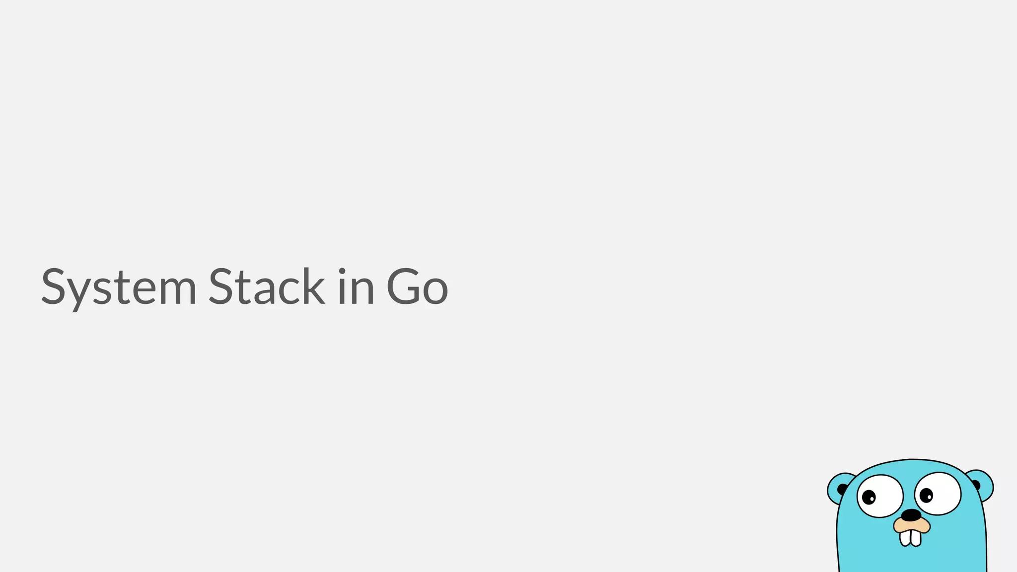 System Stack in Go 