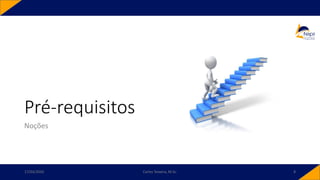 Pré-requisitos
Noções
17/03/2020 Carlos Teixeira, M.Sc. 8
 